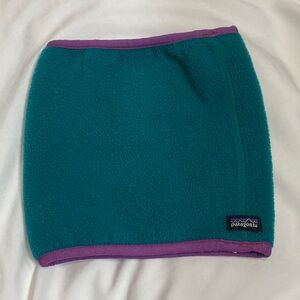 Patagonia Teal and Purple Fleece Gaiter